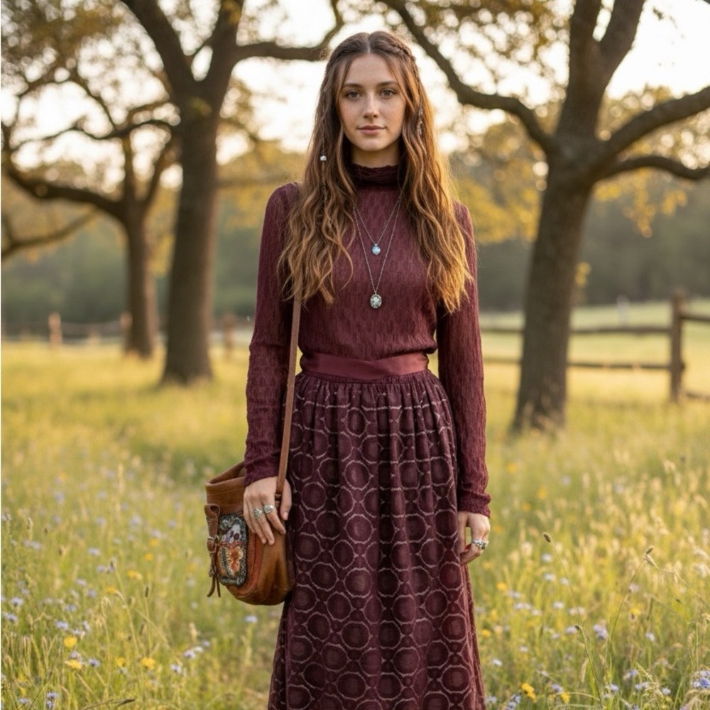 YOUNG Edwardian 70s dress
